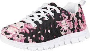 Cute Axolotl Girls Running Shoes Trendy Sneakers for Kids Athletic Shoes