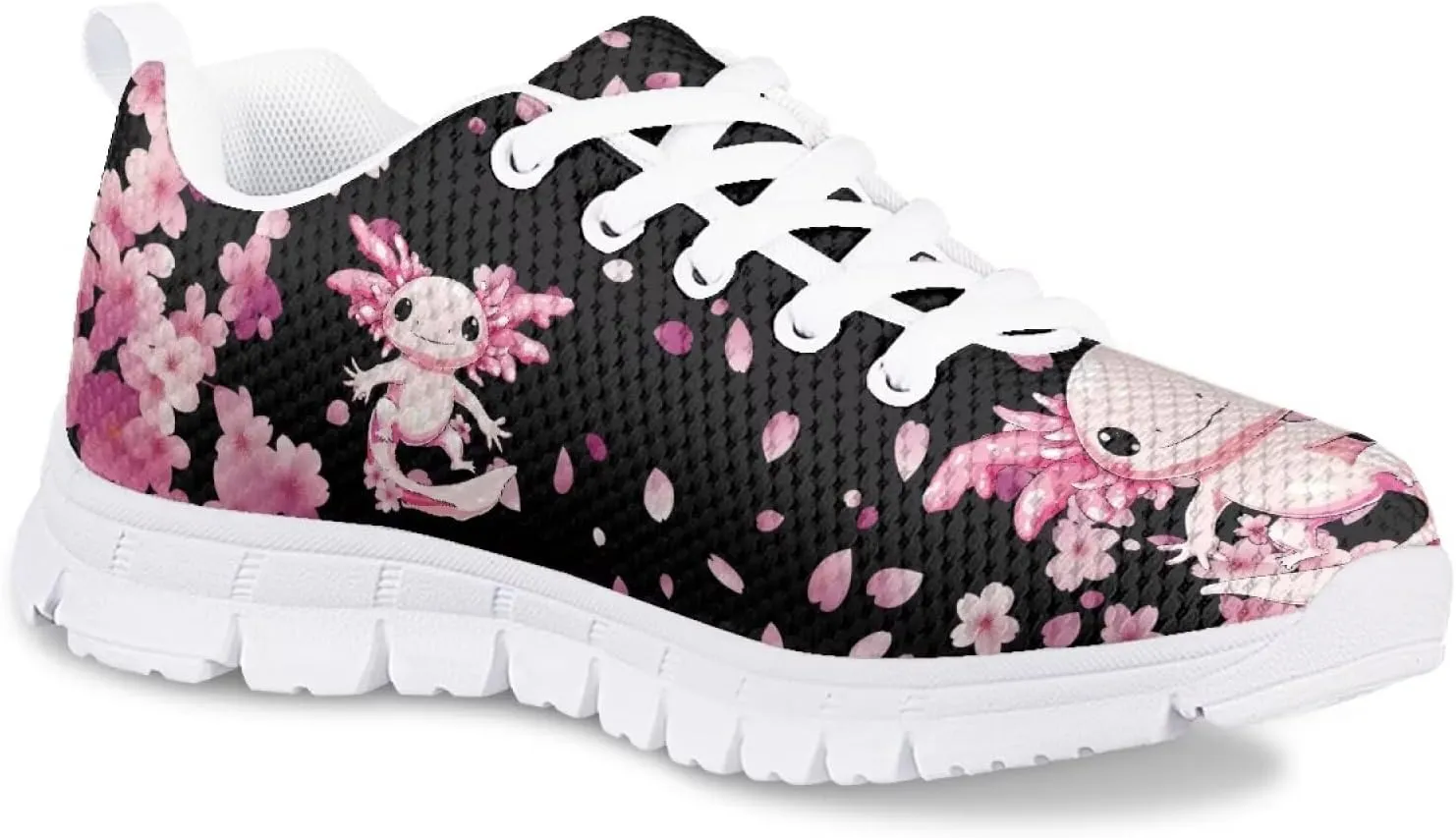 Cute Axolotl Girls Running Shoes Trendy Sneakers for Kids Athletic Shoes