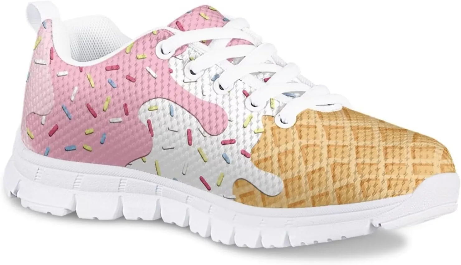 Cute Axolotl Girls Running Shoes Trendy Sneakers for Kids Athletic Shoes
