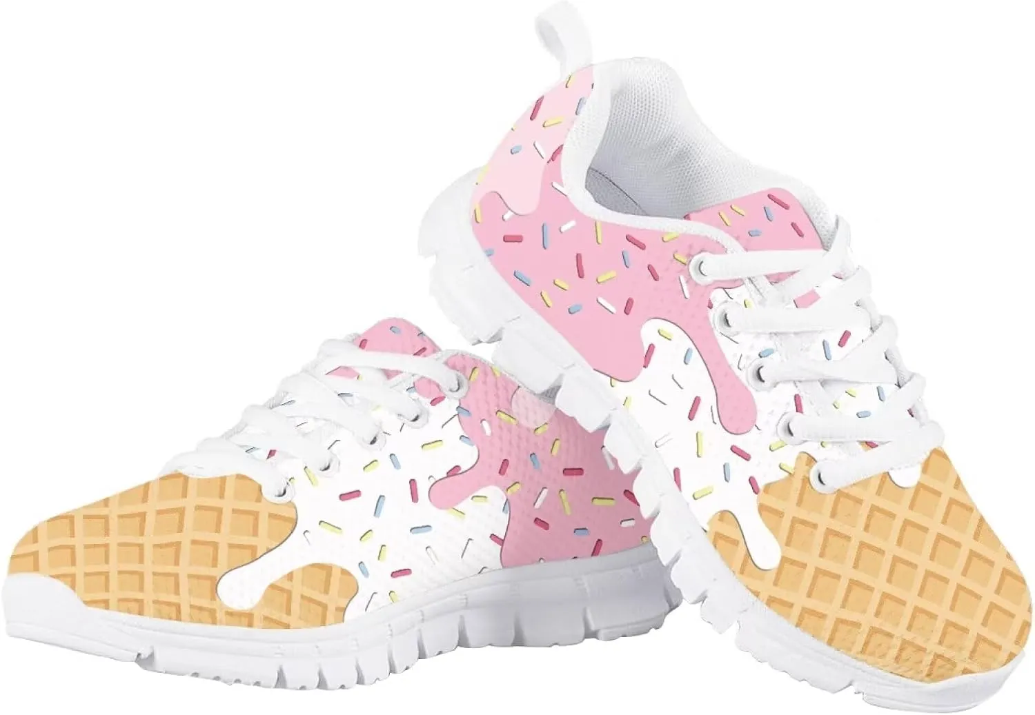 Cute Axolotl Girls Running Shoes Trendy Sneakers for Kids Athletic Shoes