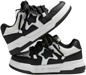 Cute Dopamine Star Shoes - Y2K Kawaii Chunky Sneakers for Women & Girls, Comfy Orthopedic Soft Cushion Casual Streetwear for Back to School, Beach Travel, Birthday Gifts, Retro Minimalist All-Match