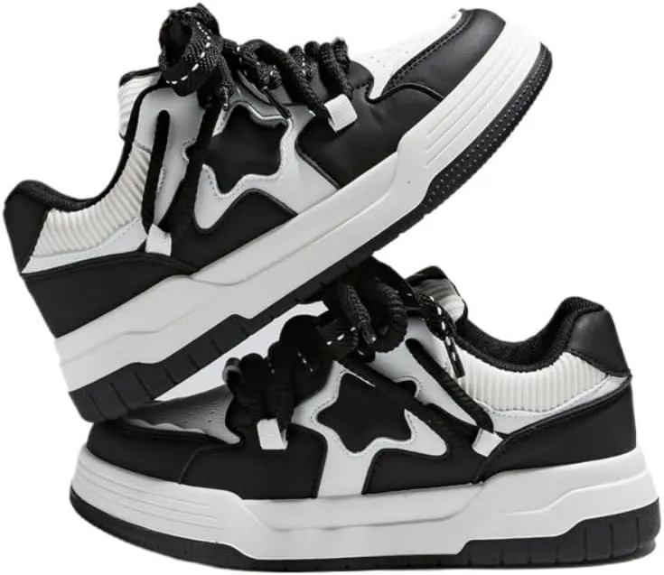 Cute Dopamine Star Shoes - Y2K Kawaii Chunky Sneakers for Women & Girls, Comfy Orthopedic Soft Cushion Casual Streetwear for Back to School, Beach Travel, Birthday Gifts, Retro Minimalist All-Match