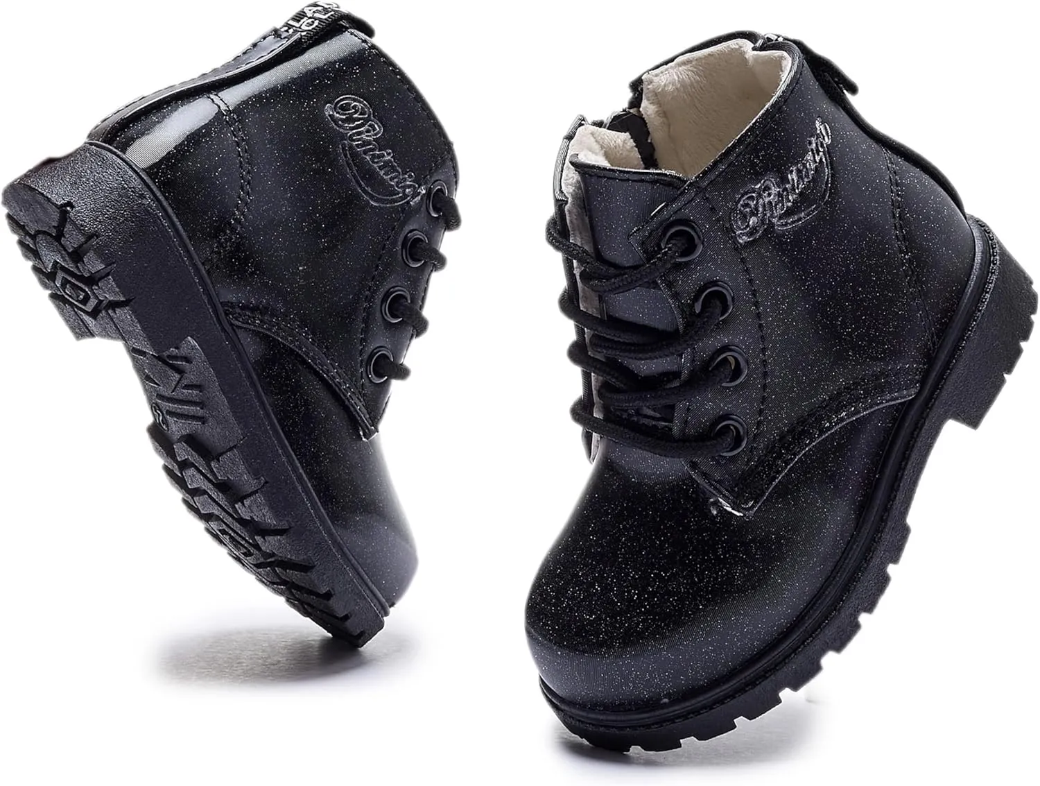 Daclay Kids Boots Children Boys and Girls Candy-Colored Waterproof and Velvet Boots