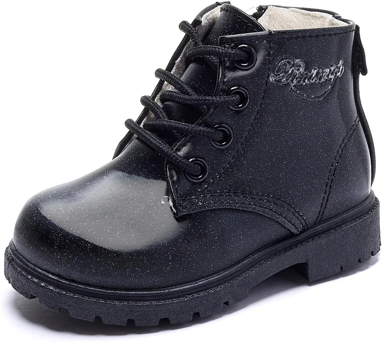 Daclay Kids Boots Children Boys and Girls Candy-Colored Waterproof and Velvet Boots