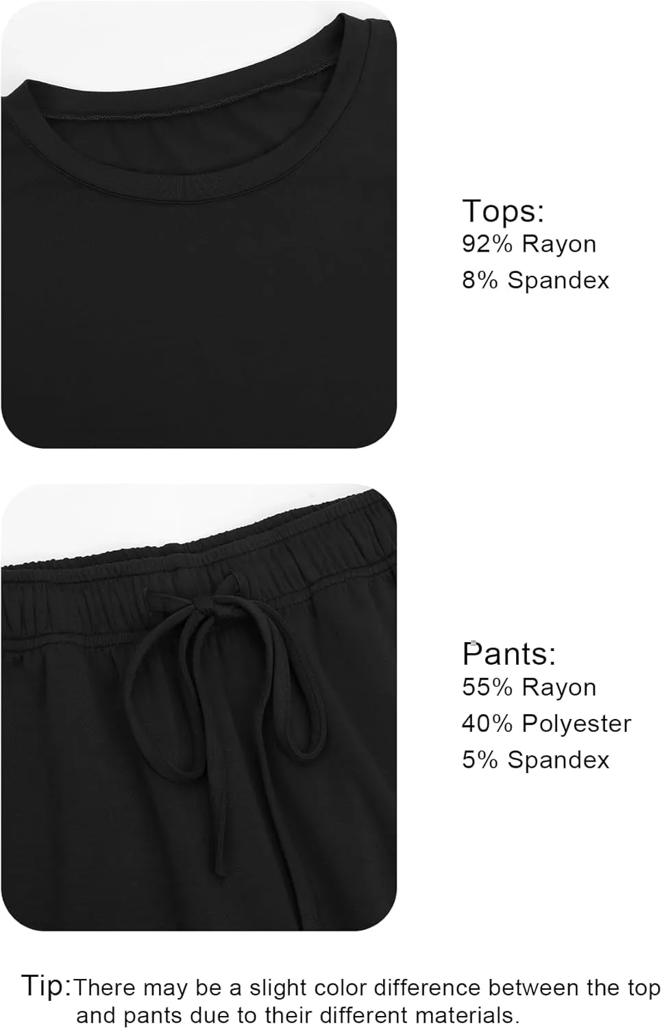 Darong Womens 2 Piece Outfit Sets Short Sleeve Crew Neck T Shirts with Jogger Pants Active Tracksuit Lounge Set