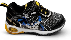 DC Comics Batman Boys Lighted Athletic Sneaker, Toddler Black, Size 7