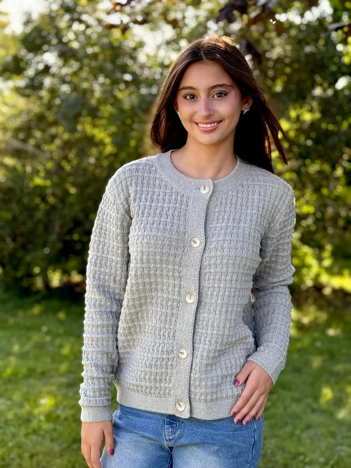 Dokotoo Cardigan Sweaters for Women Lightweight Long Sleeve Open Front 2024 Button Down Jacket Winter