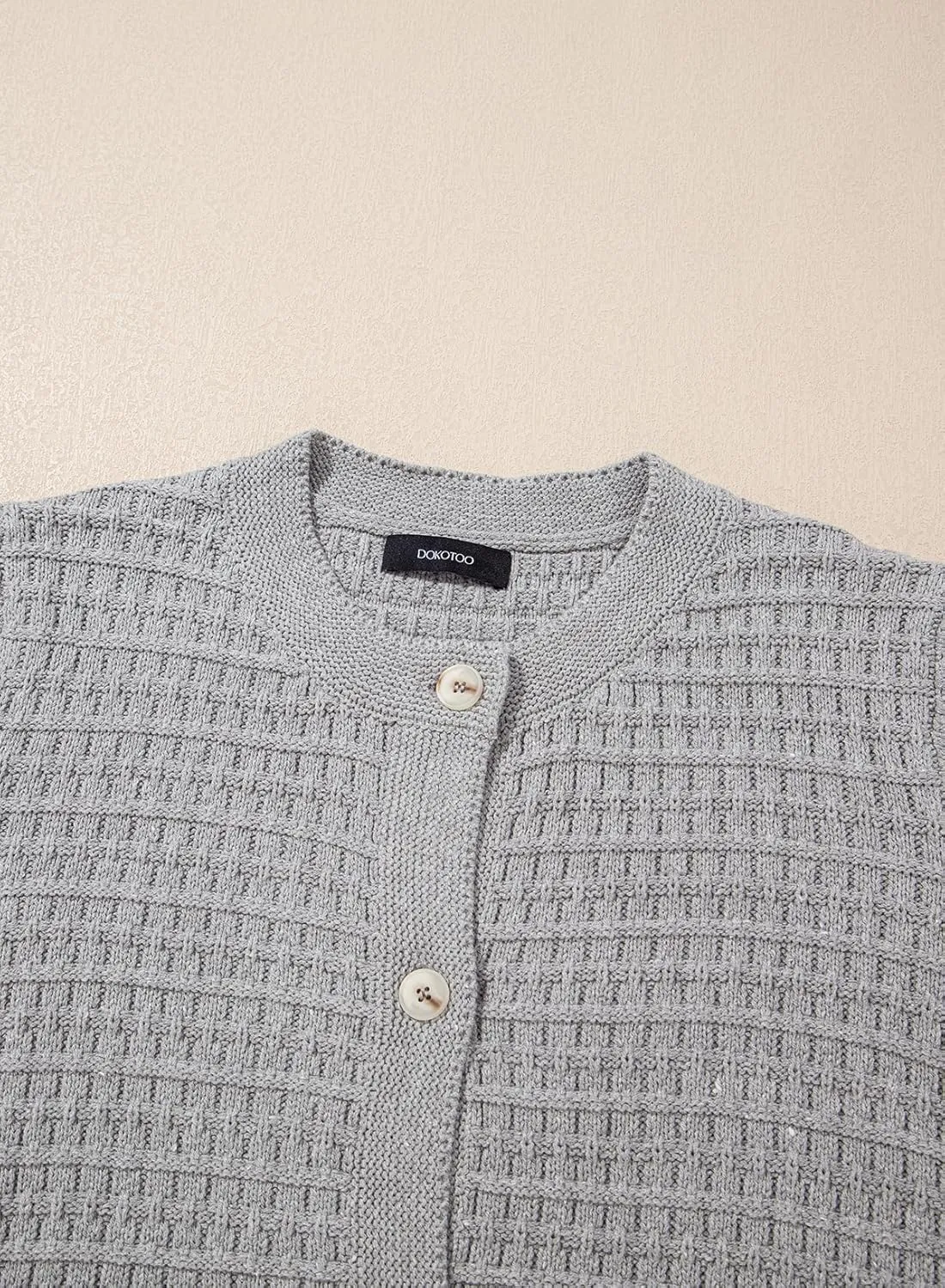 Dokotoo Cardigan Sweaters for Women Lightweight Long Sleeve Open Front 2024 Button Down Jacket Winter
