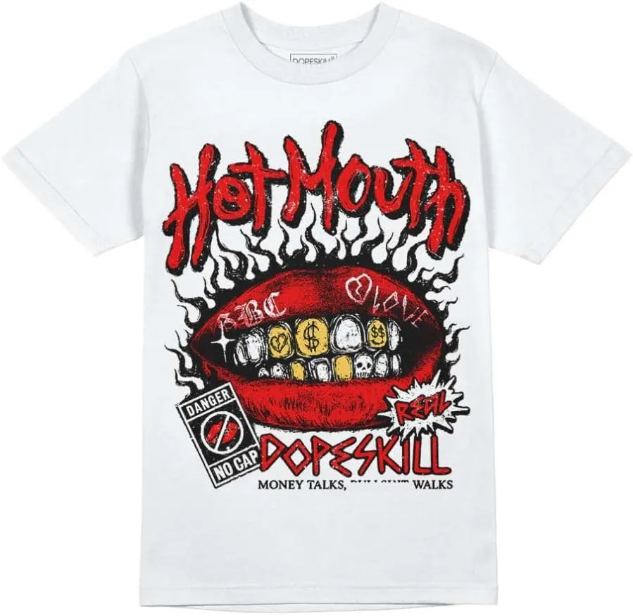 DopeSkill Graphic Tee BOGO Streetwear Hip Hop Hypebeast Unisex T-Shirt Sneaker Colour Matching Shirts Rapper Mouth