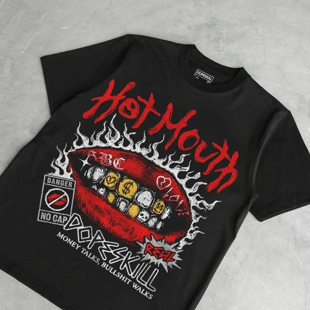 DopeSkill Graphic Tee BOGO Streetwear Hip Hop Hypebeast Unisex T-Shirt Sneaker Colour Matching Shirts Rapper Mouth