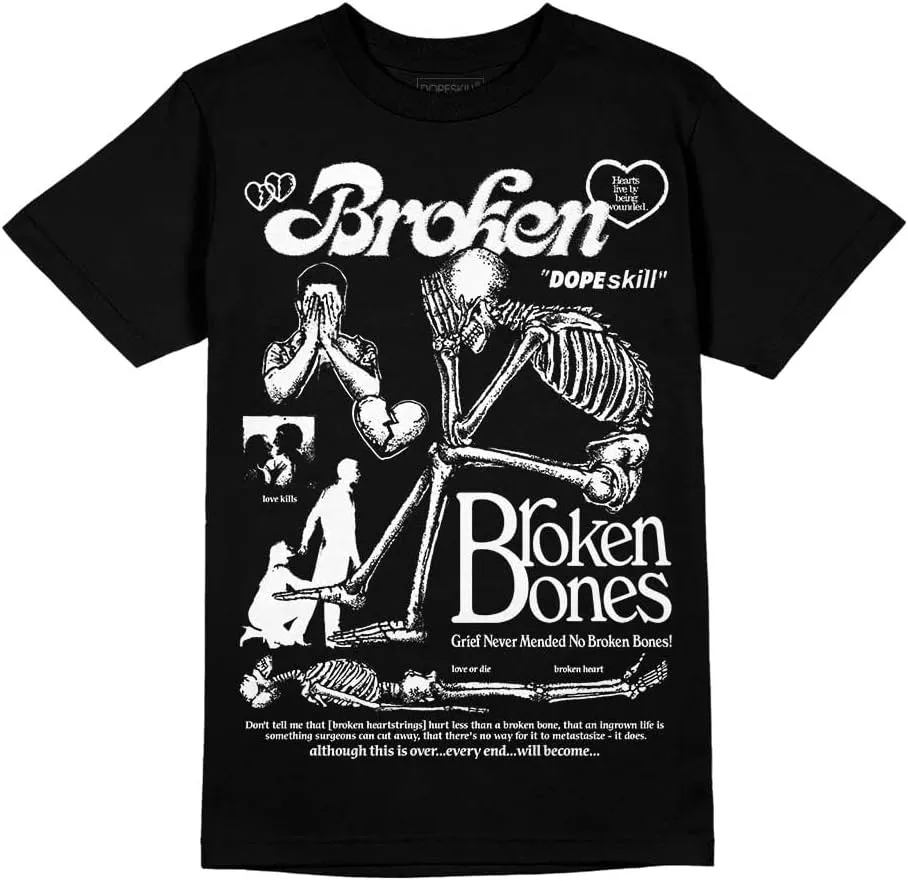 DopeSkill Graphic Tee Streetwear Hip Hop Hypebeast Street Style Unisex T-Shirt Sneaker Colour Matching Shirts Horror Skeleton