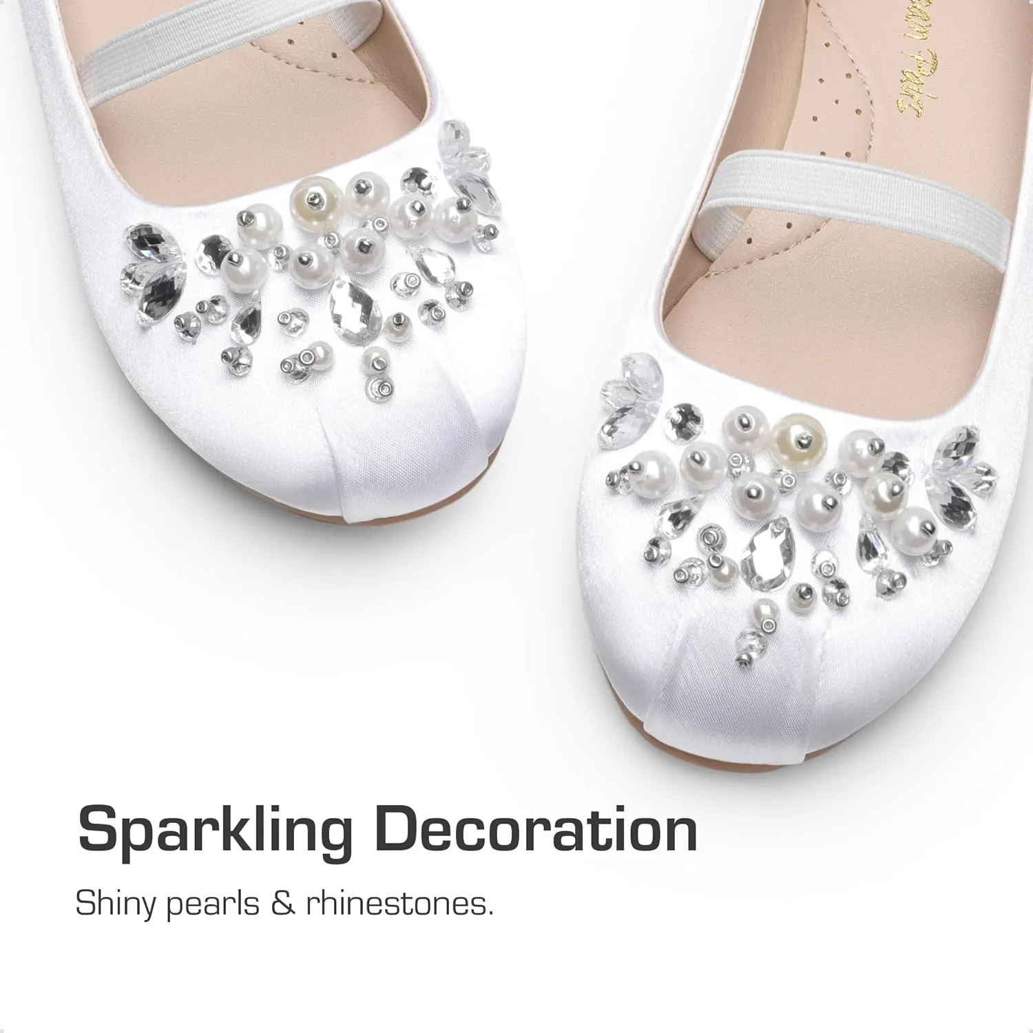 DREAM PAIRS Girls Ballet Flats Flower Shoes Mary Jane Ballerina Flat Dress Shoes for Daily/Wedding/Party