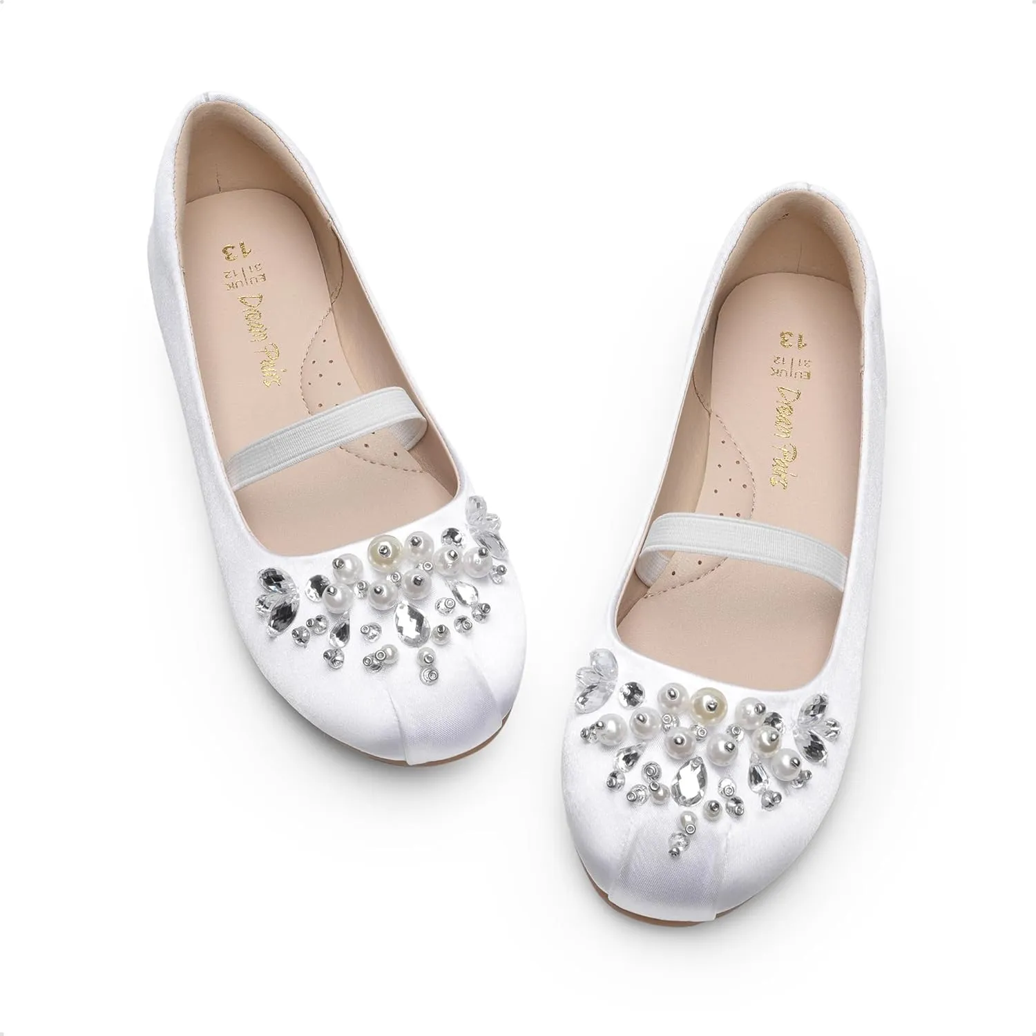DREAM PAIRS Girls Ballet Flats Flower Shoes Mary Jane Ballerina Flat Dress Shoes for Daily/Wedding/Party