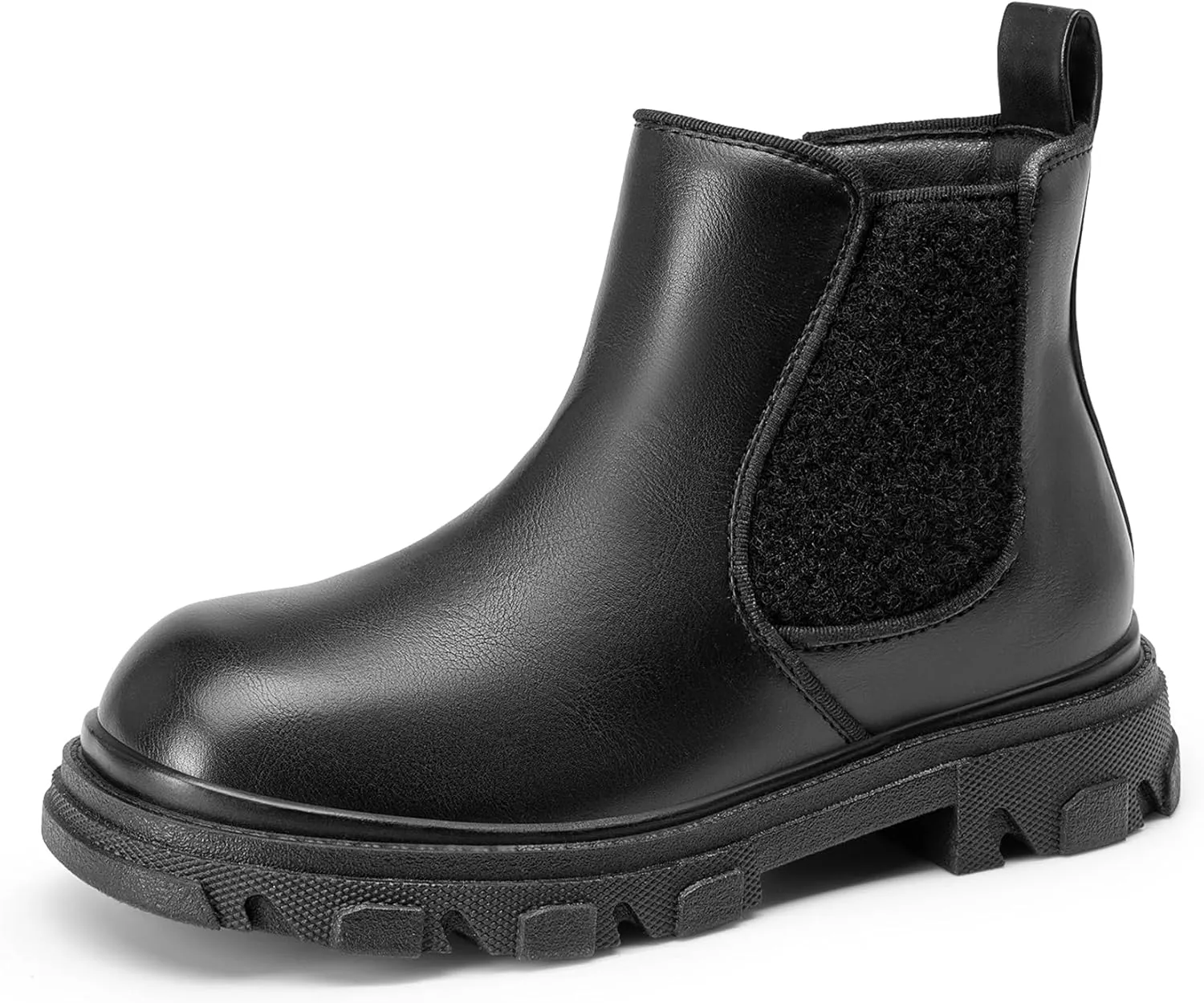 DREAM PAIRS Girls Chelsea Boots Side Zipper Lug Sole Ankle Booties Toddler/Little Kid/Big Kid