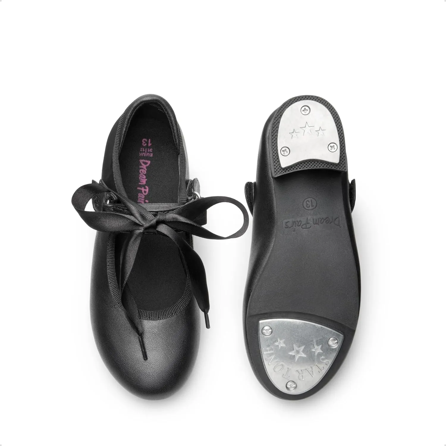 DREAM PAIRS Girls Tap Shoes Easy Strap Dance Shoes Girls Mary Jane Flats for Toddler/Little Kid/Big Kid