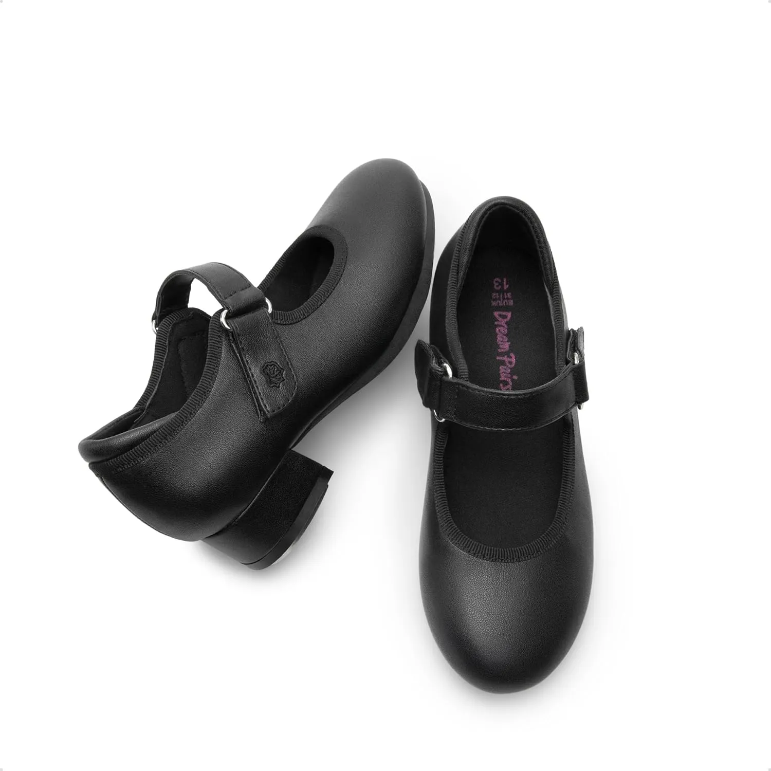 DREAM PAIRS Girls Tap Shoes Easy Strap Dance Shoes Girls Mary Jane Flats for Toddler/Little Kid/Big Kid