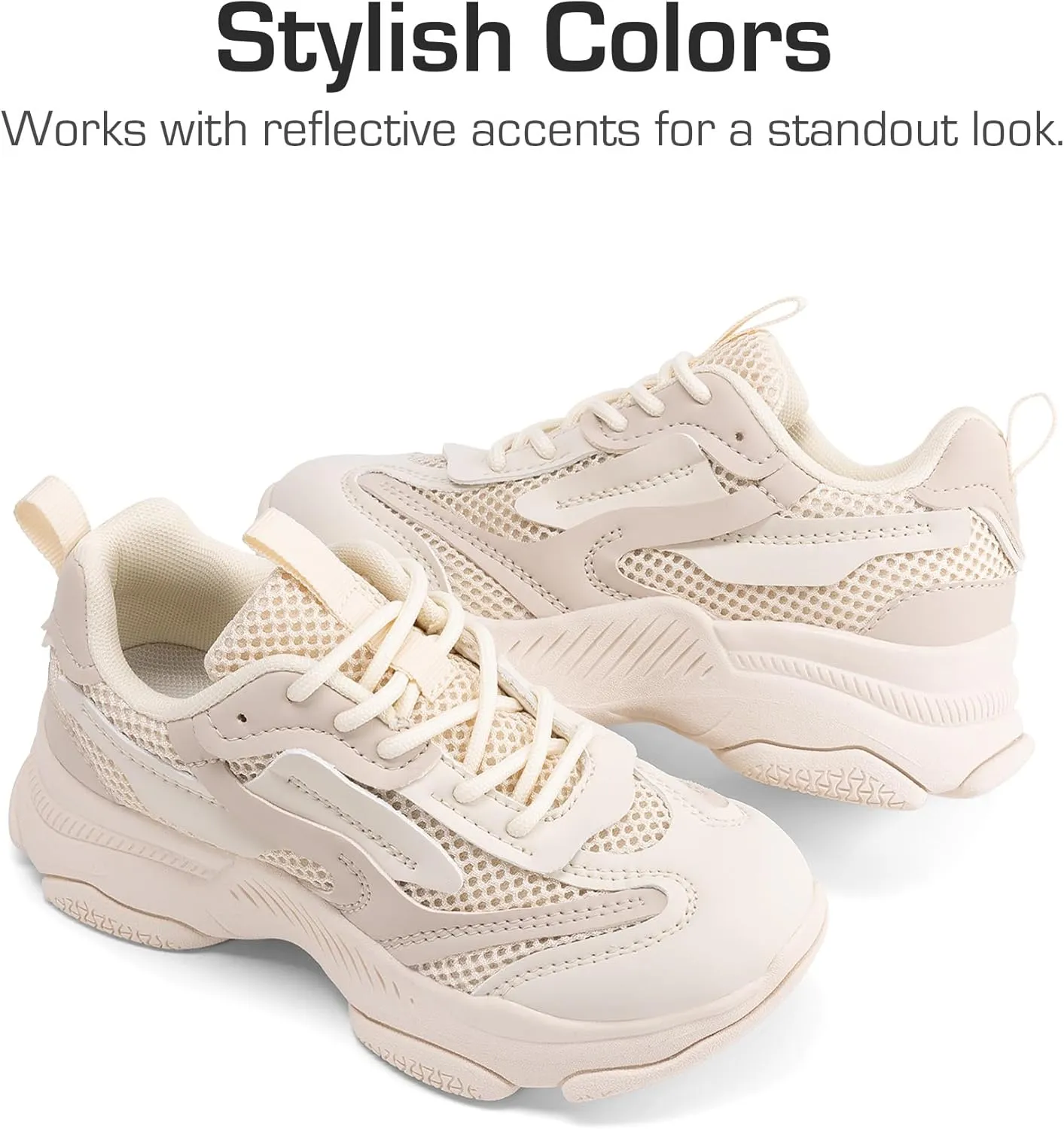 DREAM PAIRS Kids Girls Sneakers Jelly Sole Lace up Shoes Lightweight Walking Shoes for Girls Boys