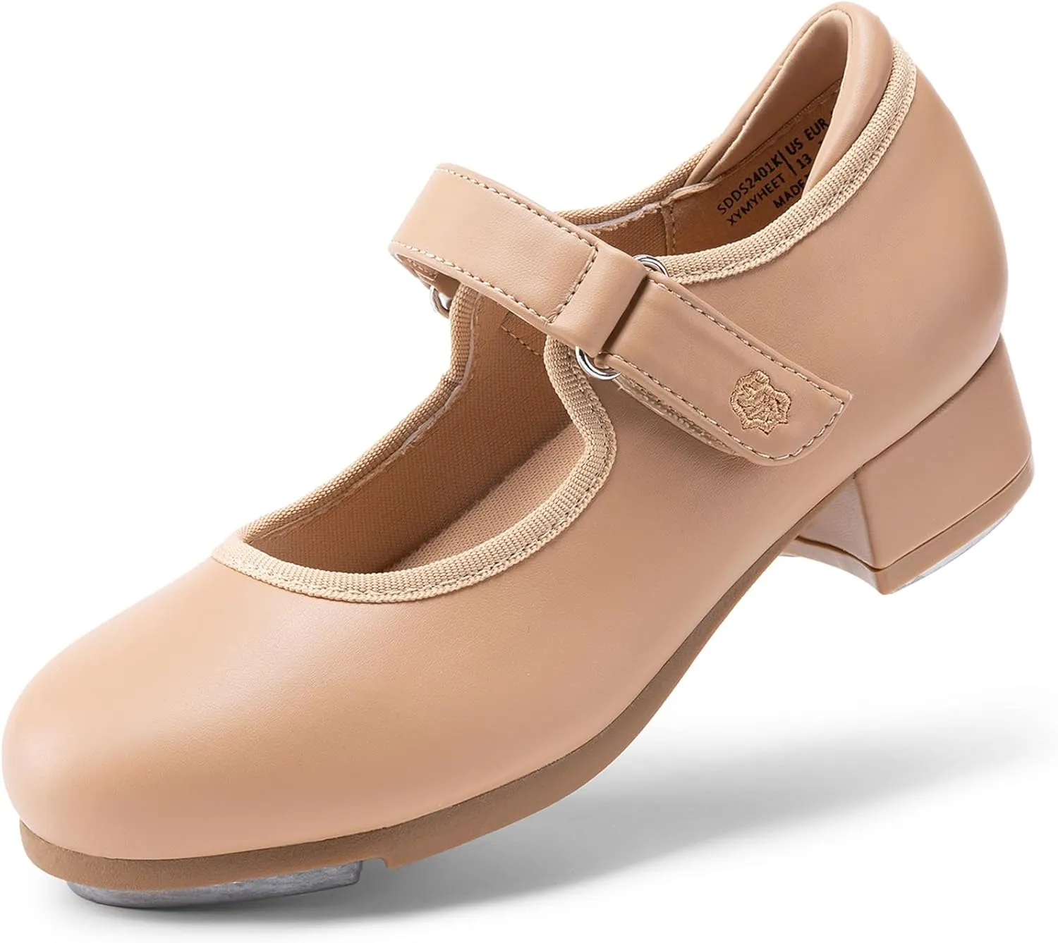 DREAM PAIRS Kids Tap Shoes for Girls Dance Shoes Boys Easy Strap Tap Mary Jane Flats PU Leather for Toddler/Little Kid/Big Kid