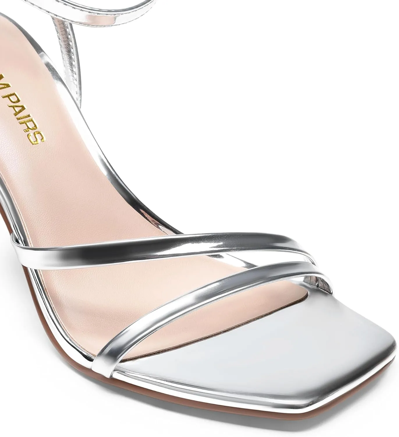 DREAM PAIRS Women’s High Stilettos Heels Open Toe Square Sandals Ankle Strap Pumps Sexy Comfort Strappy Dress Shoes Party Wedding Heeled Sandals