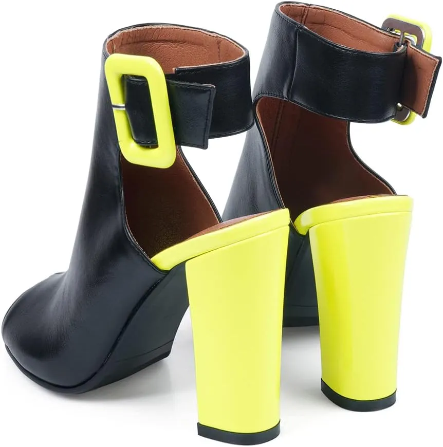 Fashion Peep Toe Booties Womens Cutout Stiletto High Heels