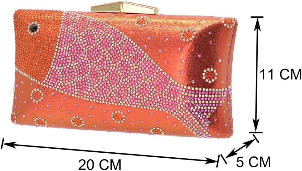 Fish mouth sandals slippers high heels with solid color rhinestone goldfish bag hold bag wear casual shoes