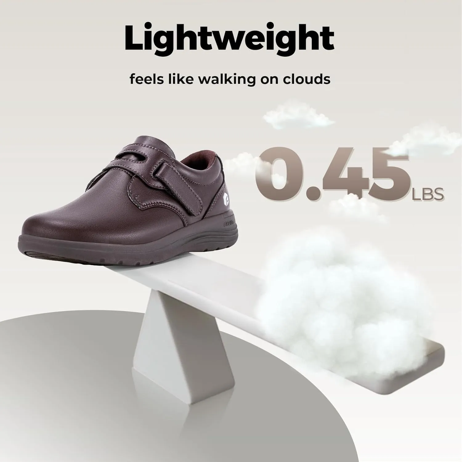 FitVille Wide Walking Shoes for Women Diabetic Dress Shoes with Arch Support Casual Orthopedic Vegan Leather Loafers Shoes All-Day Comfort