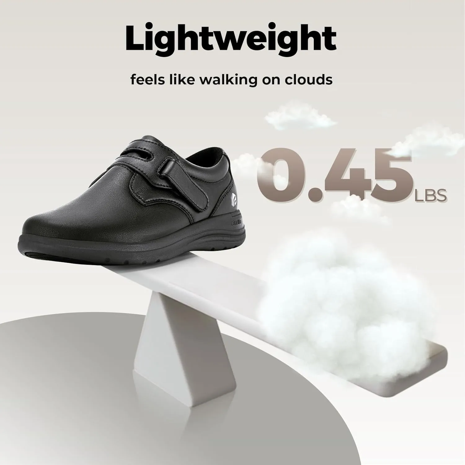 FitVille Wide Walking Shoes for Women Diabetic Dress Shoes with Arch Support Casual Orthopedic Vegan Leather Loafers Shoes All-Day Comfort