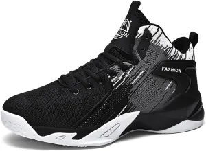 Floette Mens Fashion High Top Basketball Shoes Breathable Casual Walk Athletic Basketball Sneakers(A02, Man9.5/Woman11)