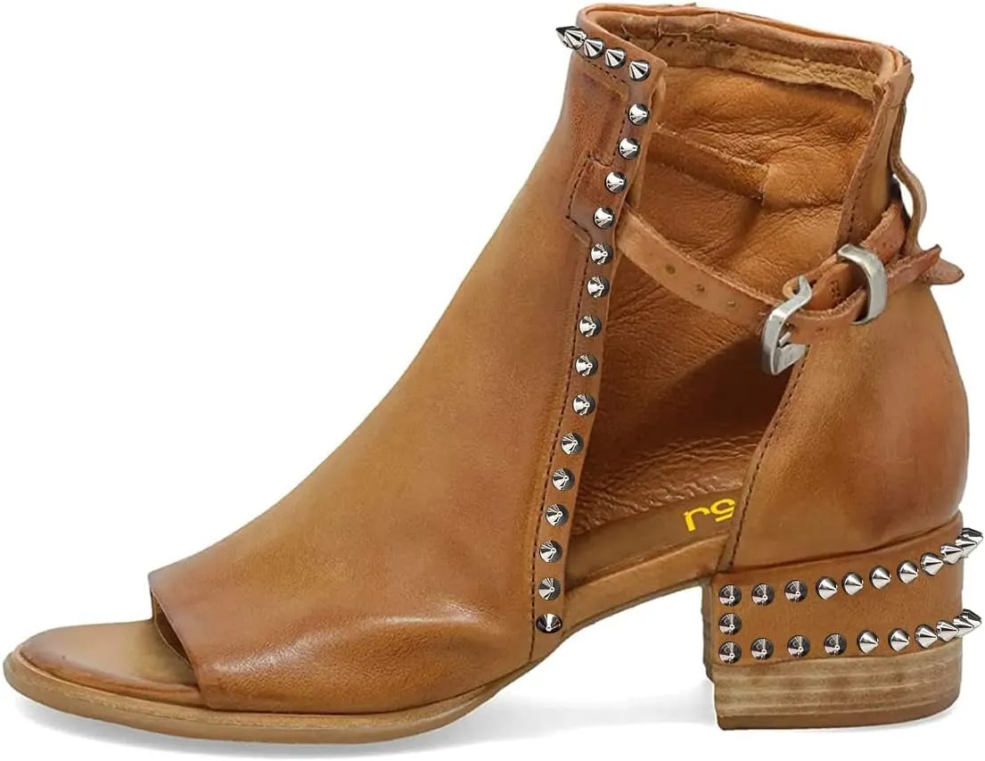 FSJ Women Peep Open Toe Sandals Boot Cut Out Buckle Ankle Bootie Comfortable Stacked Block Low Heeled Summer Sandal Shoes Size 4-15 M US