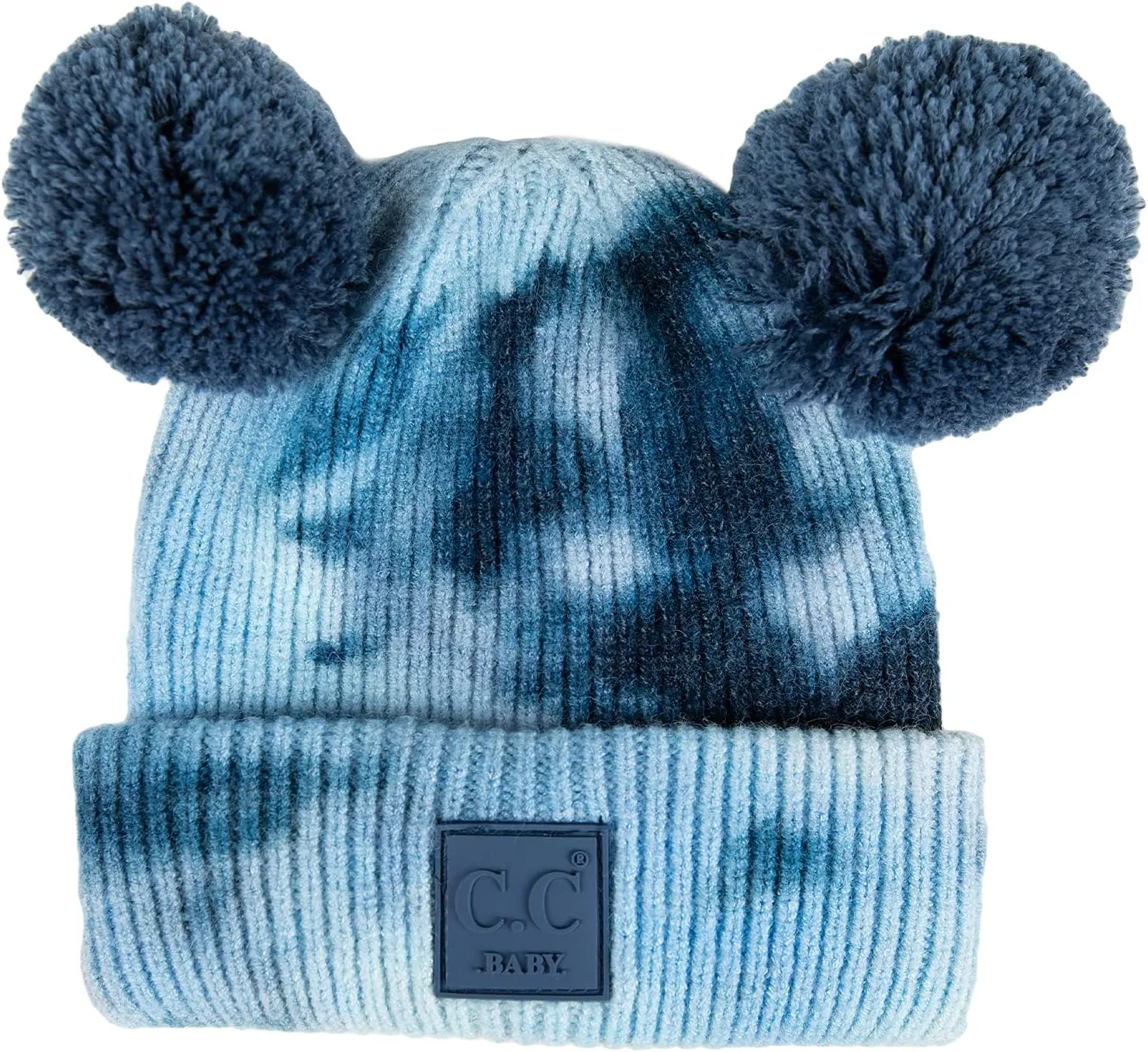 Funky Junque Baby Beanie Hat - Soft Knit Winter Cap with Double Pom Pom - Easter Pastels, Classic Solids, Value Packs