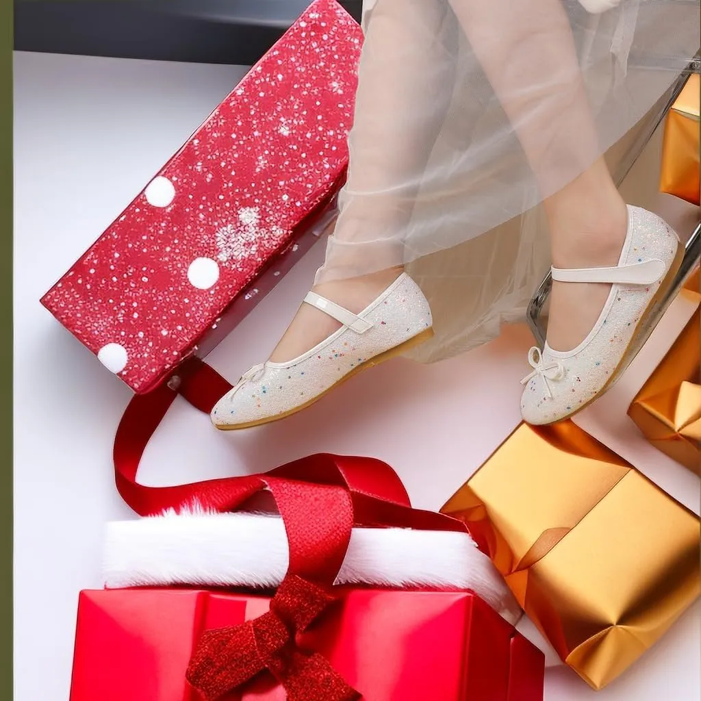 Girls Dress Mary Jane Ballet Flats Low Heels Princess Shoes
