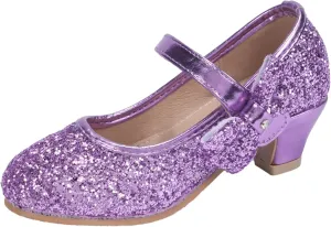 Girls Dress Shoes Low Heel Princess Shoes Wedding Party Mary Jane Flats for Toddler/Little Kids