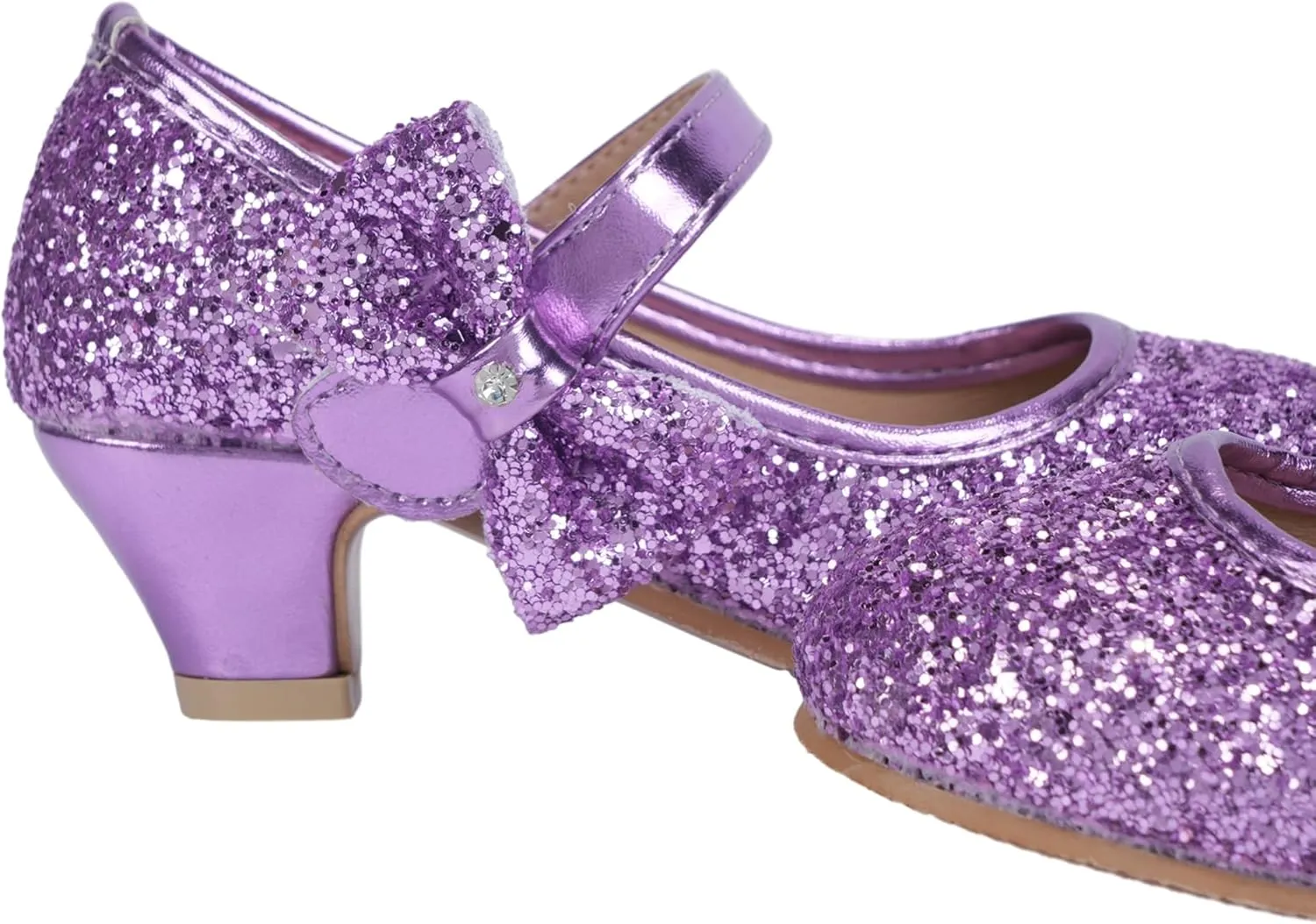 Girls Dress Shoes Low Heel Princess Shoes Wedding Party Mary Jane Flats for Toddler/Little Kids