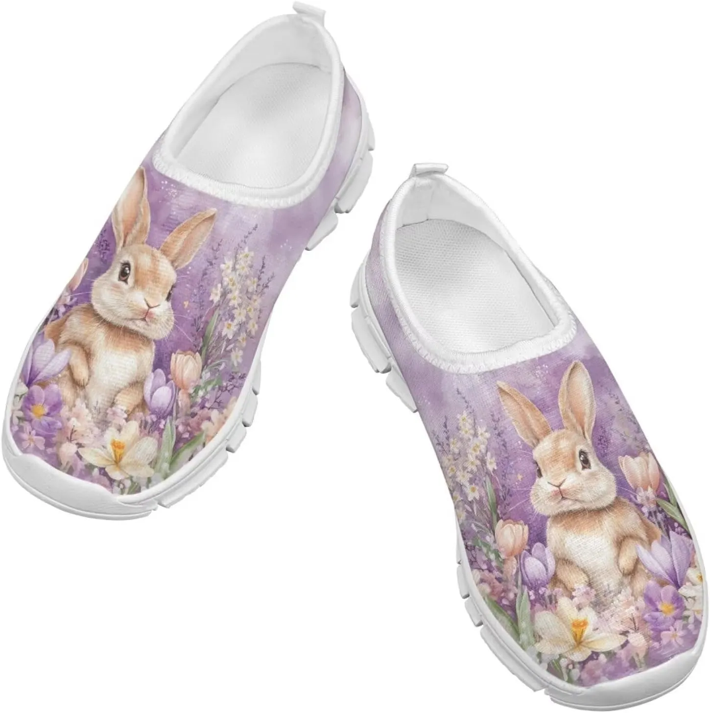 Girls Running Shoes Cute Kids Slip On Sneakers Cartoon Themed Tennis Shoes