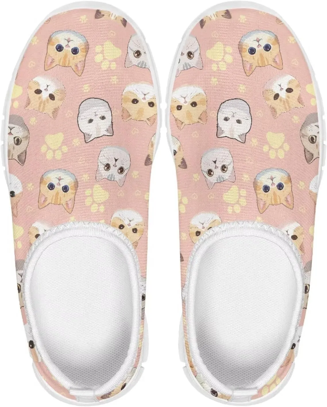 Girls Slip On Sneakers Cute Little Kids Tennis Shoes School Running Shoes