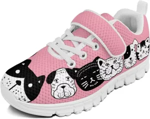 Girls Tennis Shoes Kids School Sneakers Trendy Running Athletic Shoes