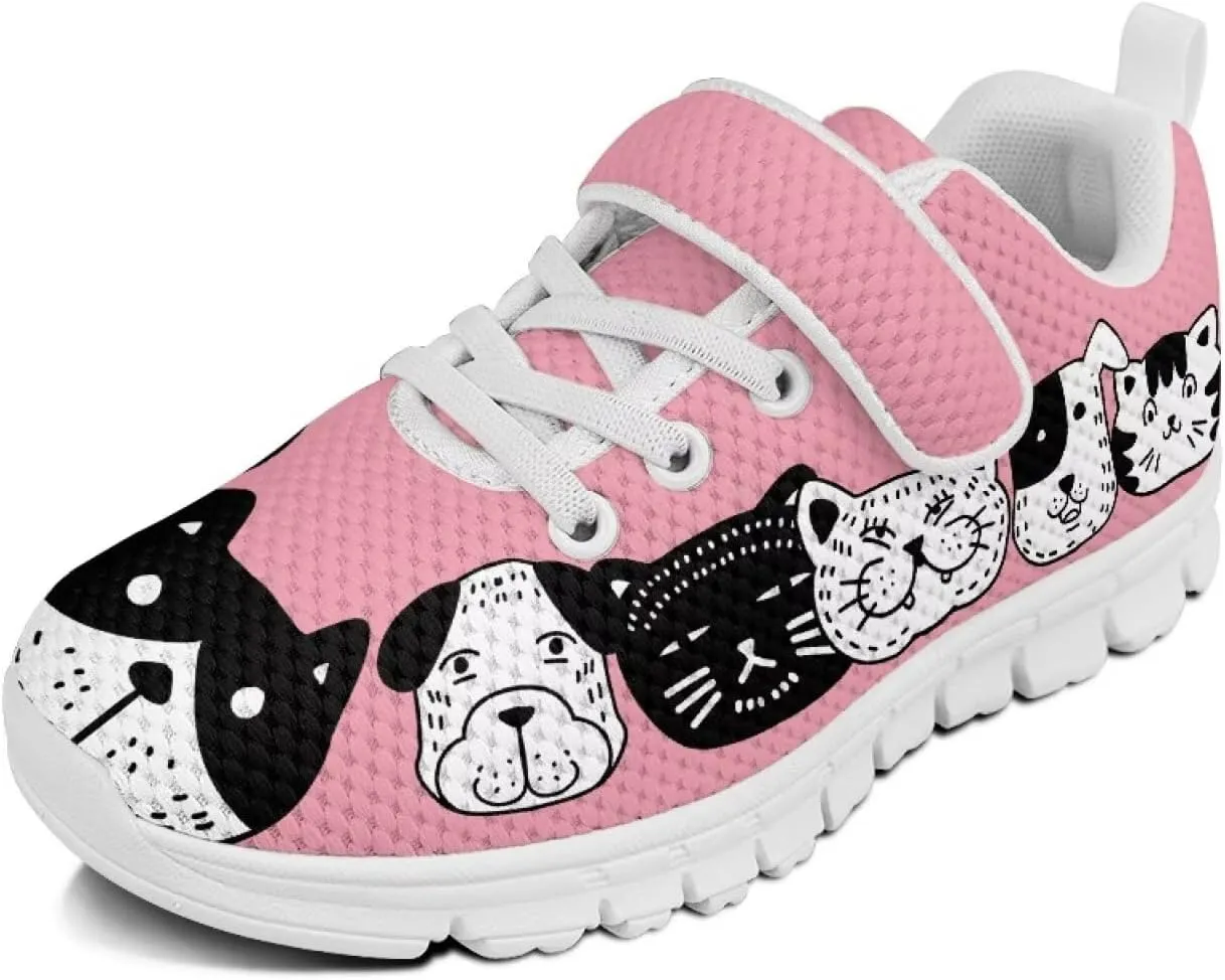 Girls Tennis Shoes Kids School Sneakers Trendy Running Athletic Shoes