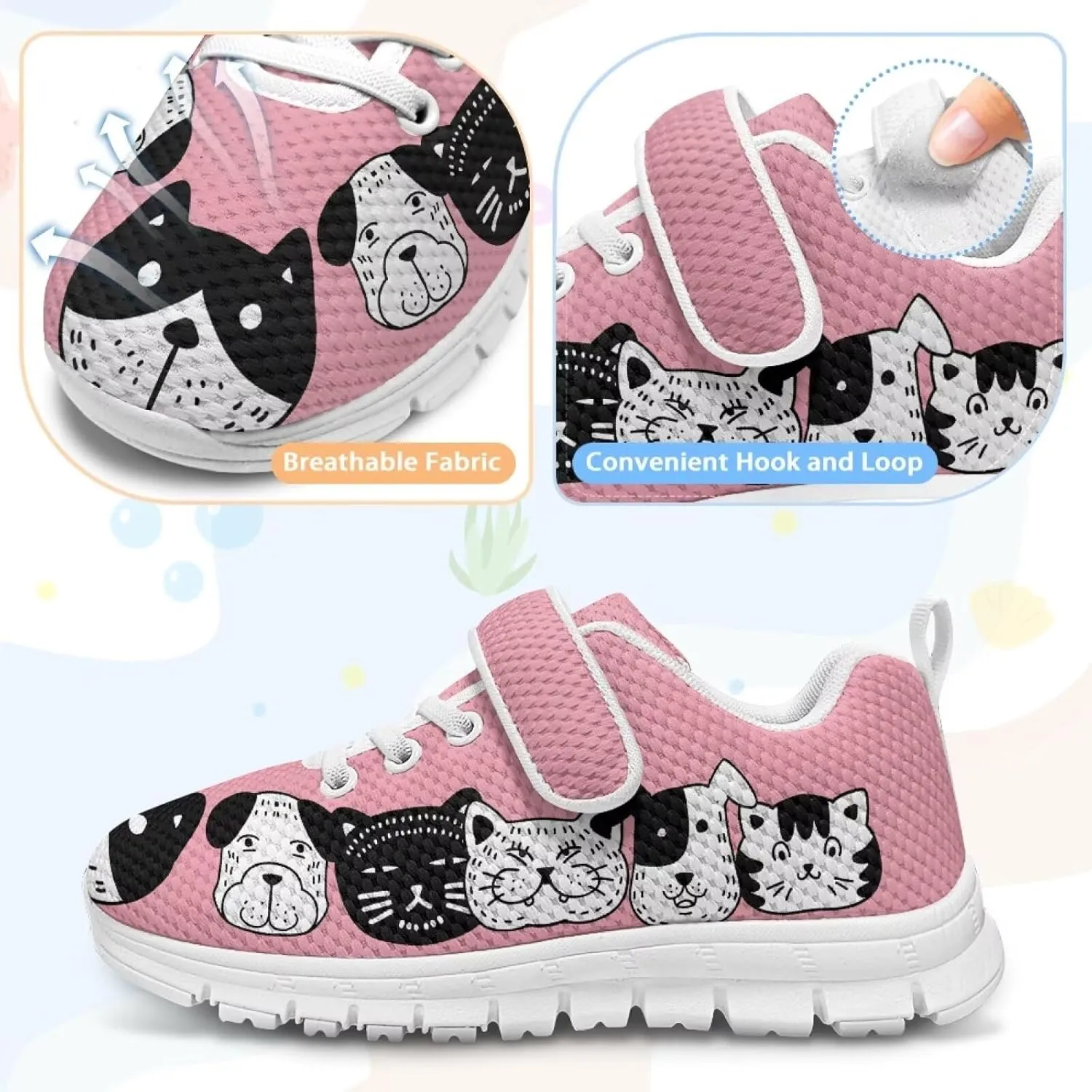 Girls Tennis Shoes Kids School Sneakers Trendy Running Athletic Shoes