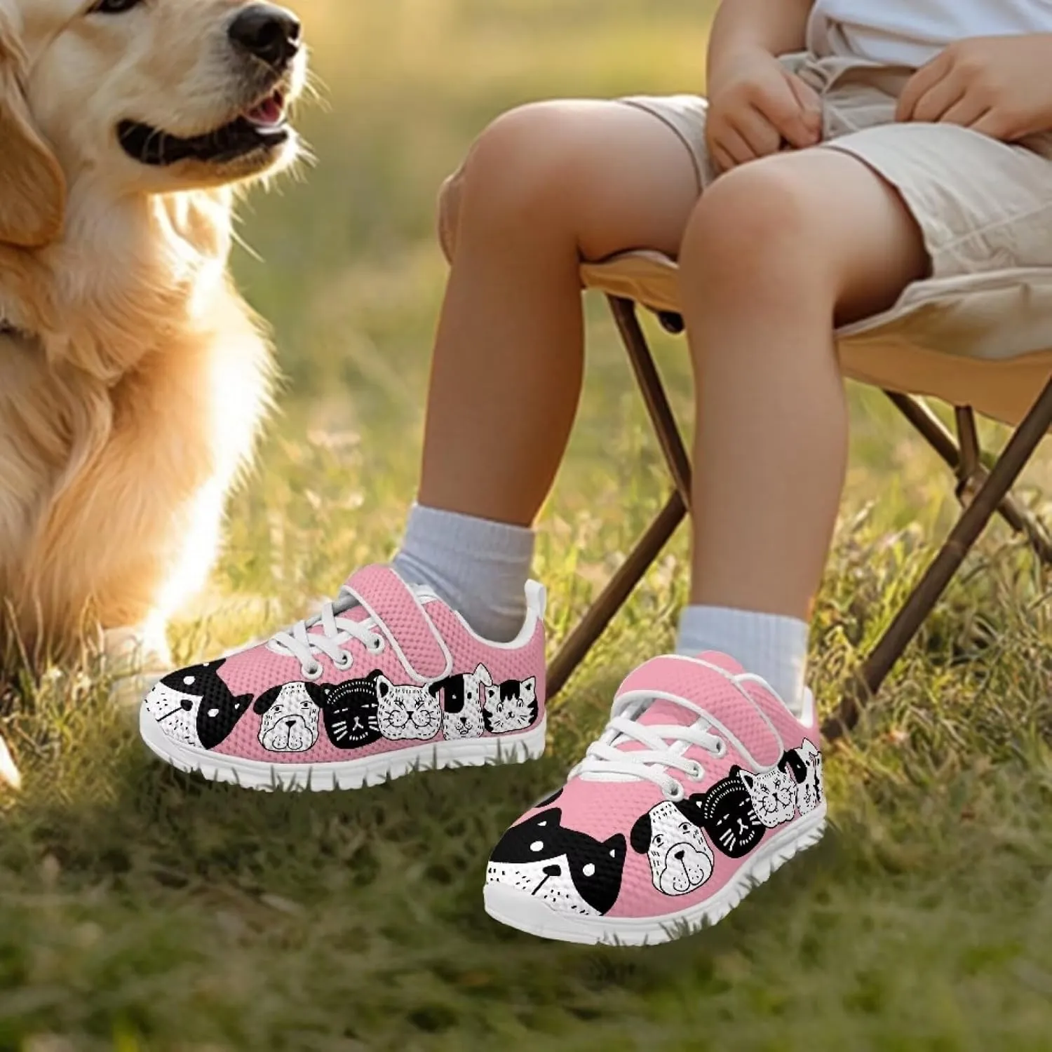 Girls Tennis Shoes Kids School Sneakers Trendy Running Athletic Shoes