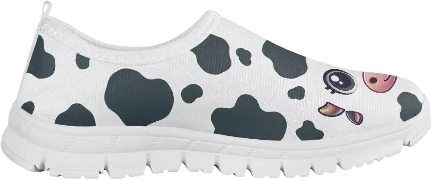 Girls Tennis Shoes Little Kids Slip On Sneakers Trendy Pattern Shoes