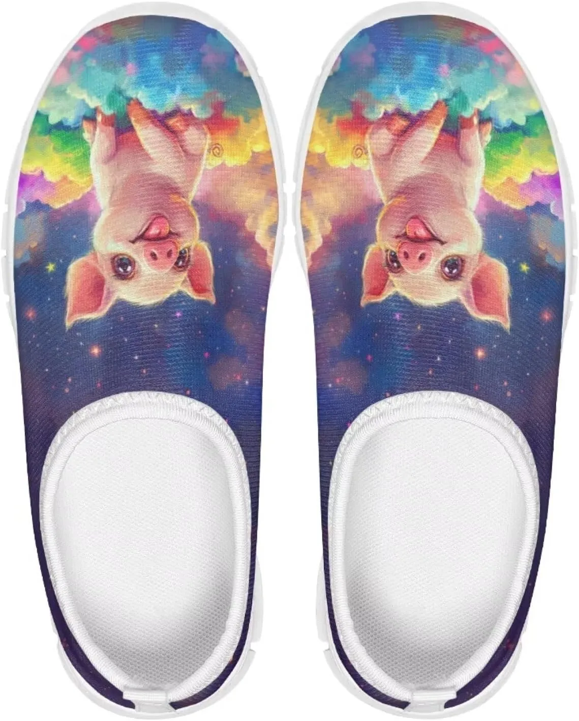 Girls Tennis Shoes Little Kids Slip On Sneakers Trendy Pattern Shoes