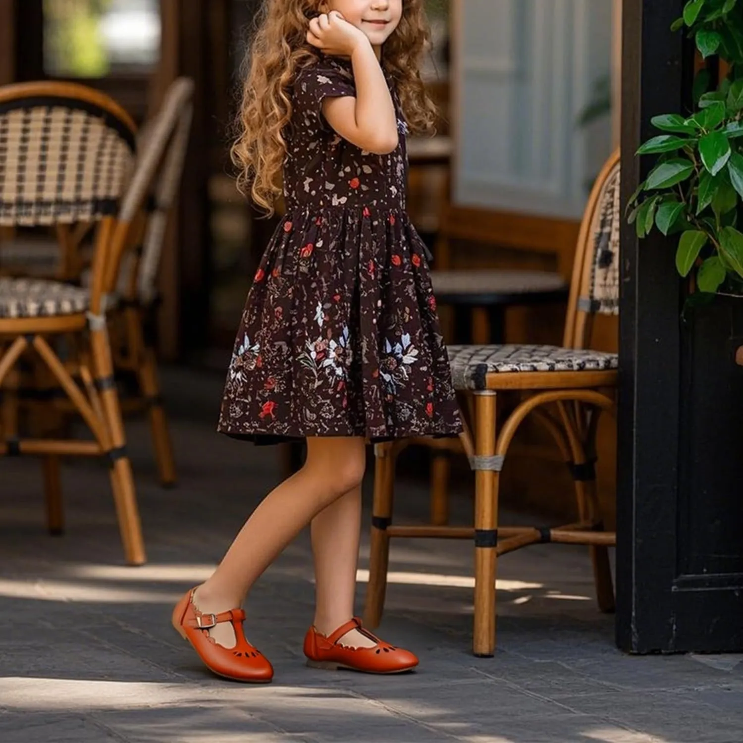 Girls Toddler Little Kid Mary Jane Flats T-Strap School Uniform Dress Shoes
