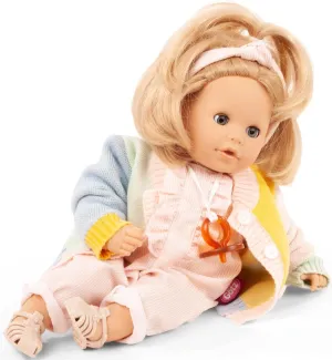 Gotz 2416069 Cosy Aquini Colours - 13" Tall Bathing Doll with Short Blond Hair and Blue Sleeping Eyes.