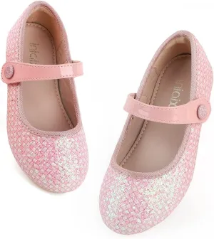 Grils Dress Shoes Rainbow Girl Flat Shoes for Birthday Party School Weeding Cute Toddler Mary Jane Shoes