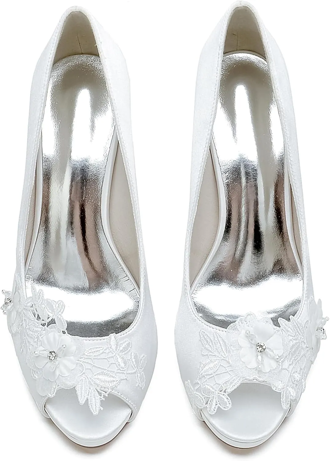 Hanfike Platform Bridal Shoes for Wedding Womens Stiletto High Heel Prom Sandals JY189