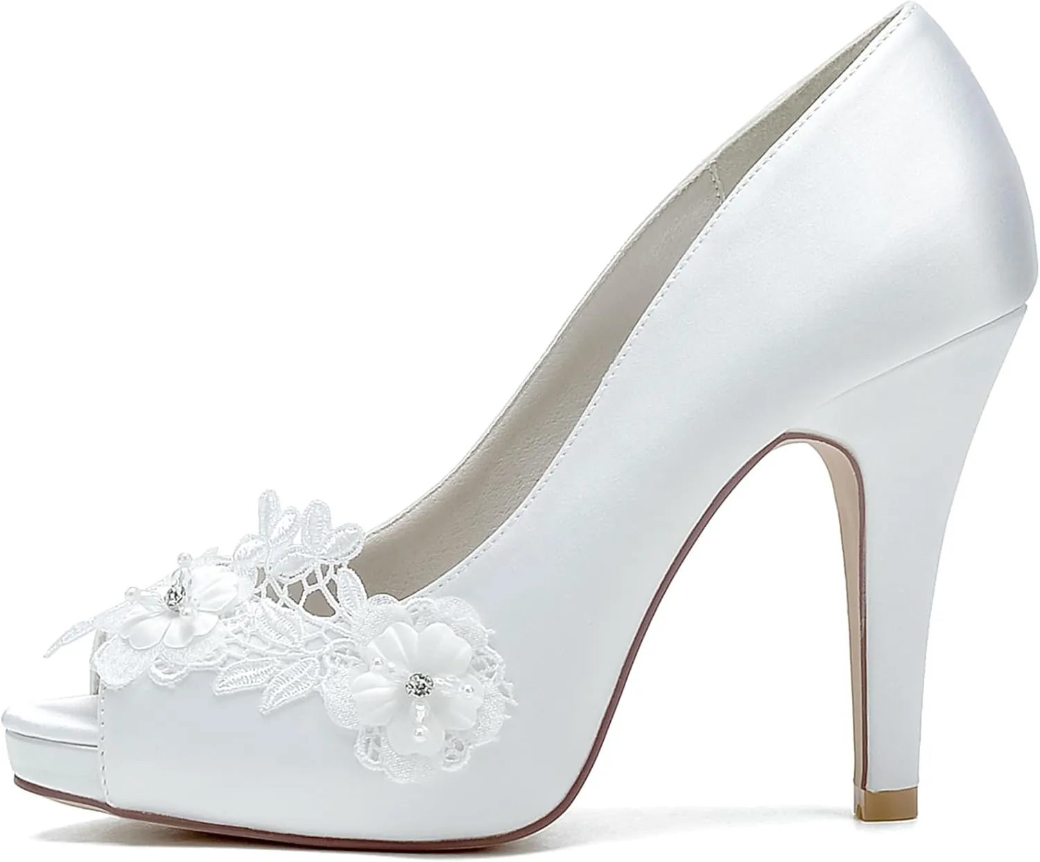 Hanfike Platform Bridal Shoes for Wedding Womens Stiletto High Heel Prom Sandals JY189
