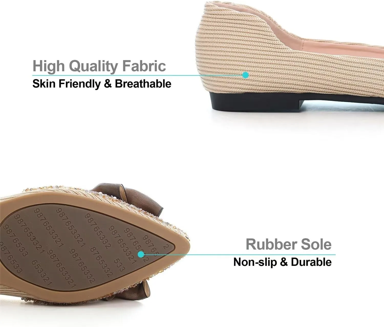 Hee grand Flats for Women Bowknot Mary Jane Shoes Square Toe Ankle Strap Ballet Flats Shiny Patent Leather Dress Shoes Comfortable Work Shoes