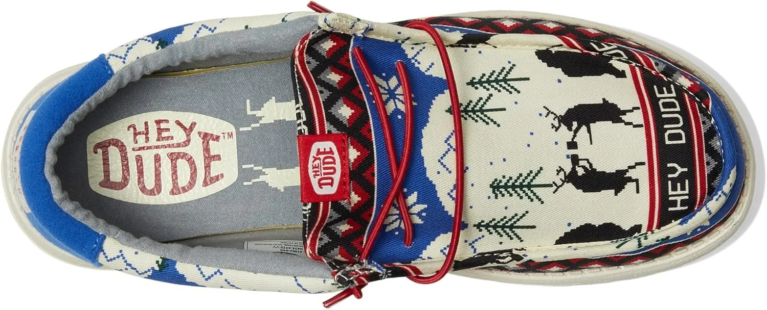 Hey Dude Men's Wally Holiday Cheers Sneaker