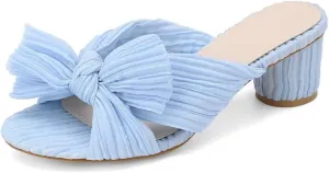 High Heeled Sandals for Women Bow Open-toe Slippers Comfortable Fashion Wedding Party Dress Pumps Shoes