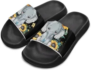 Howilath Children's Sandals Casual Non-Slip Slides Unisex Kids Slippers Bathroom Shower Shoes with EVA Sole